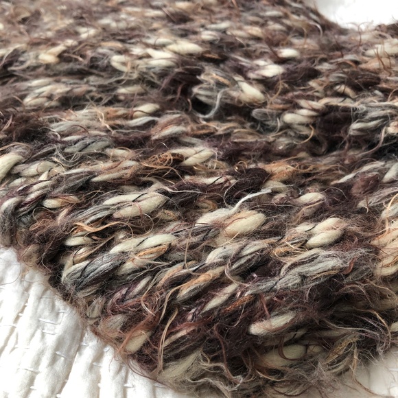 NORDSTROM THICK BRAIDED LONG KNIT SCARF - Picture 1 of 8